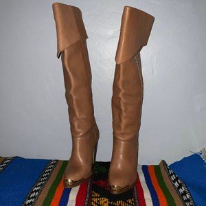 Vintage Brazil leather riding boots Size 6